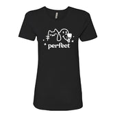 PERFECT Cat & Dog Graphic Women’s T-Shirt – Pet Lover’s Casual Tee